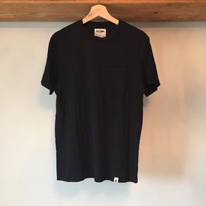 ourCaste Black Pocket Tee